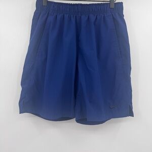 Nike Shorts Men Medium Blue Dri Fit Training Unlined Lightweight Workout FLAW